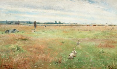 Landscape with Geese, Mörbylånga by Nils Kreuger